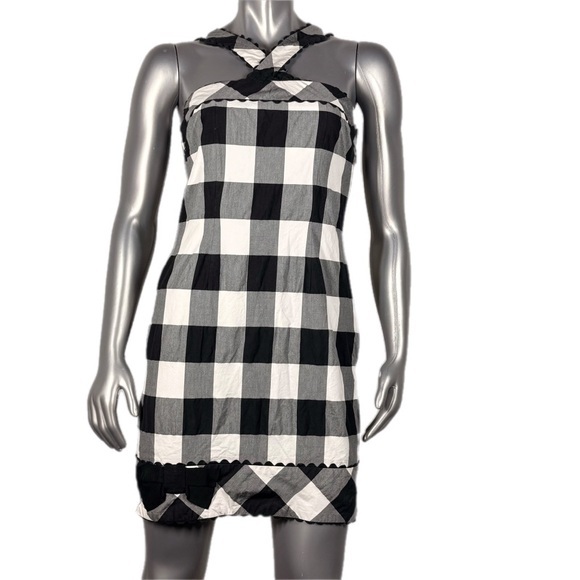 Sara Campbell Dresses & Skirts - Vintage Sara Campbell Black and White Checkered Dress